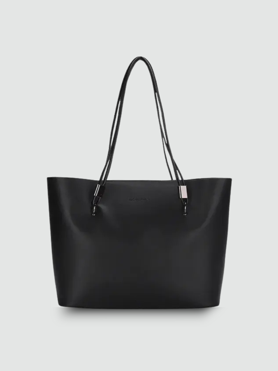 Bolsa Tote Grande Preta Garbo Sara - Garboza