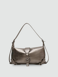 Bolsa De Ombro Silver Pequena Garbo Vanessa - Garboza