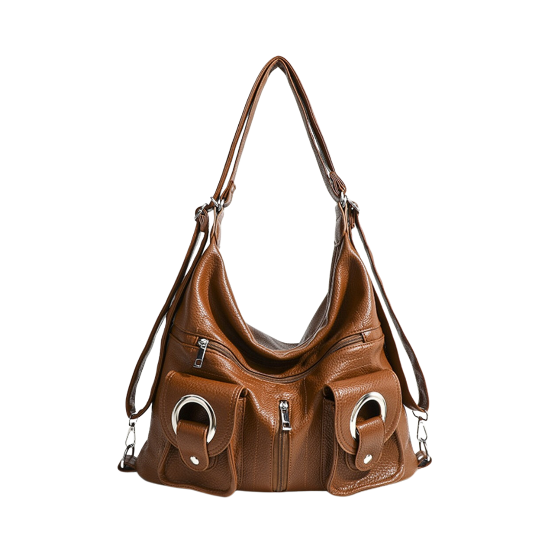 Bolsa Hobo Grande Marrom Garbo Adele - Garboza