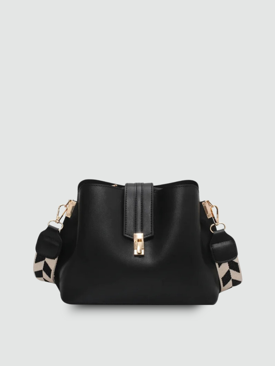 Bolsa Transversal Pequena Preta Garbo Victoria - Garboza