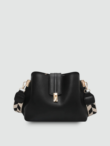 Bolsa Transversal Pequena Preta Garbo Victoria - Garboza