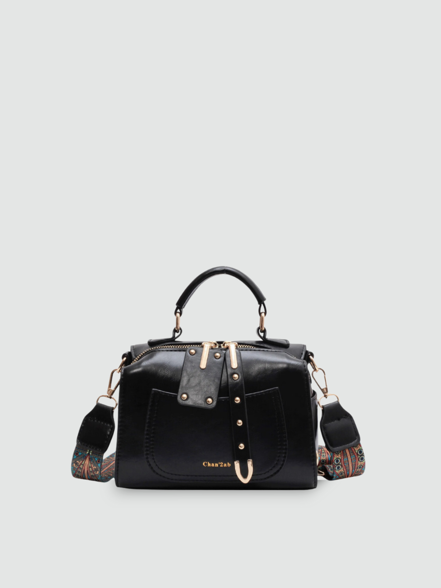 Bolsa Transversal Pequena Preta Garbo Anelise - Garboza