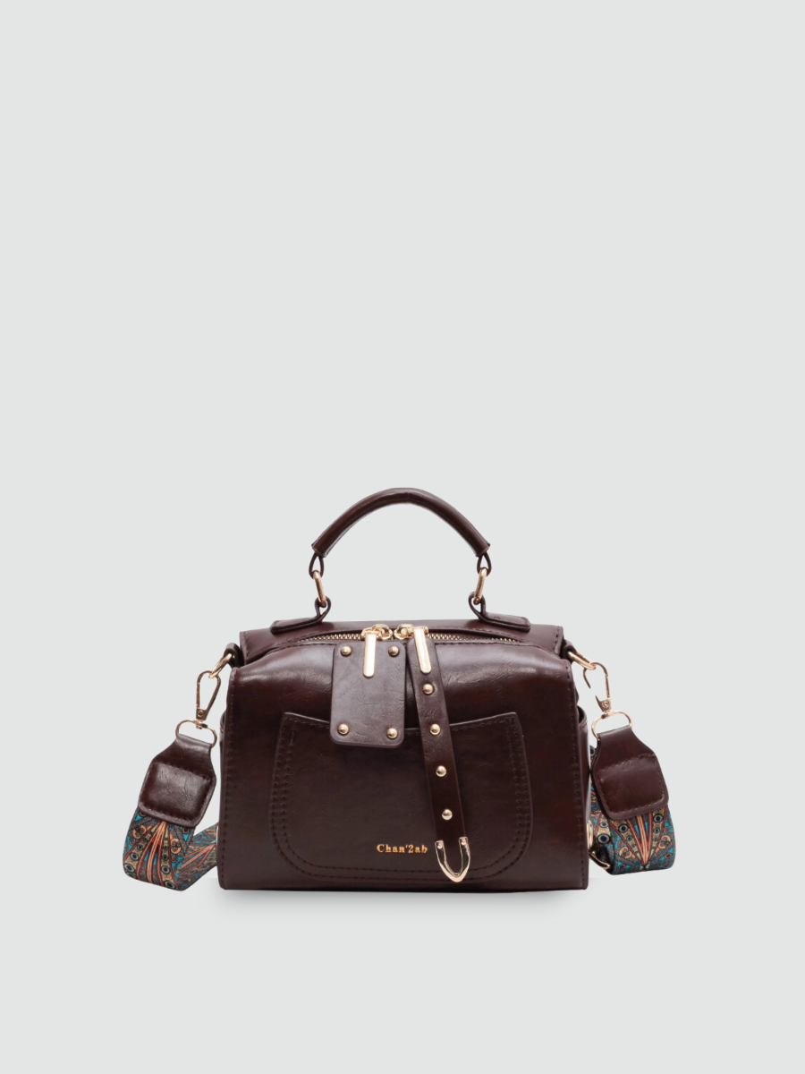 Bolsa Transversal Pequena  Marrom Garbo Anelise - Garboza