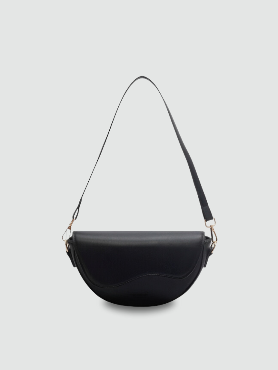 Bolsa Transversal Pequena Preto Garbo Cecília - Garboza