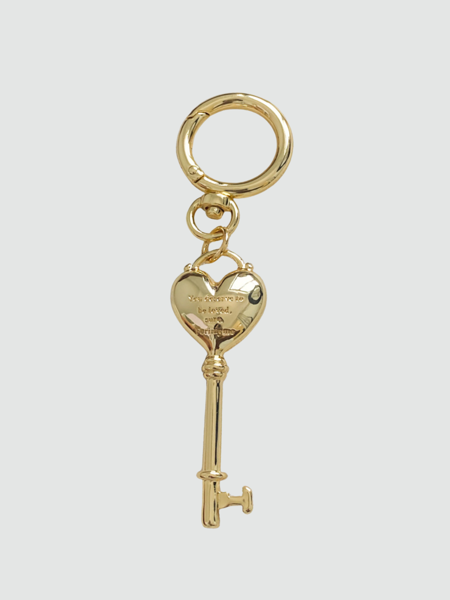 Bag Charm Heart Key