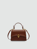 Bolsa Transversal Pequena Marrom Garbo Julia - Garboza
