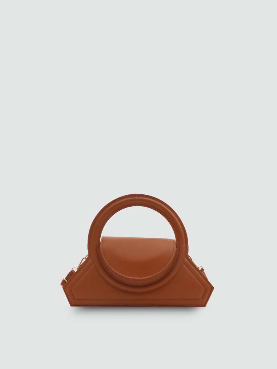 Bolsa Transversal Pequena Marrom Garbo Louise - Garboza