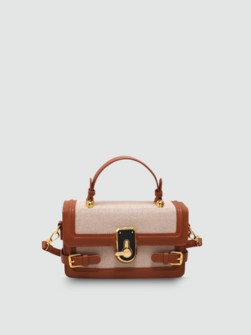 Bolsa Transversal Pequena Marrom Garbo Lyra - Garboza