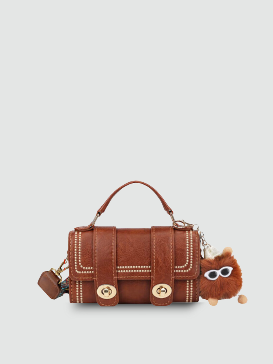 Bolsa Transversal Pequena Marrom Garbo Paige - Garboza