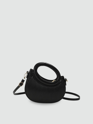 Bolsa Transversal Pequena Preta Garbo Nádia - Garboza
