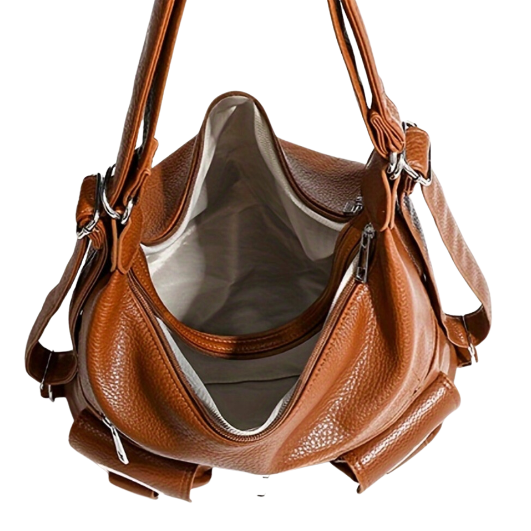 Bolsa Hobo Grande Marrom Garbo Adele - Garboza