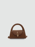 Bolsa de Mão Pequena Marrom Garbo Dahlia - Garboza