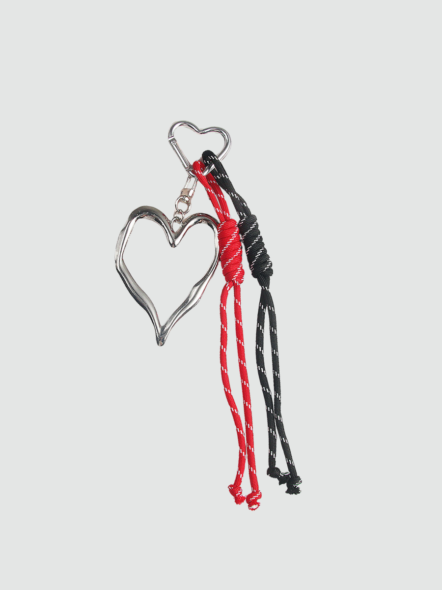 Bag Charm Navy Heart