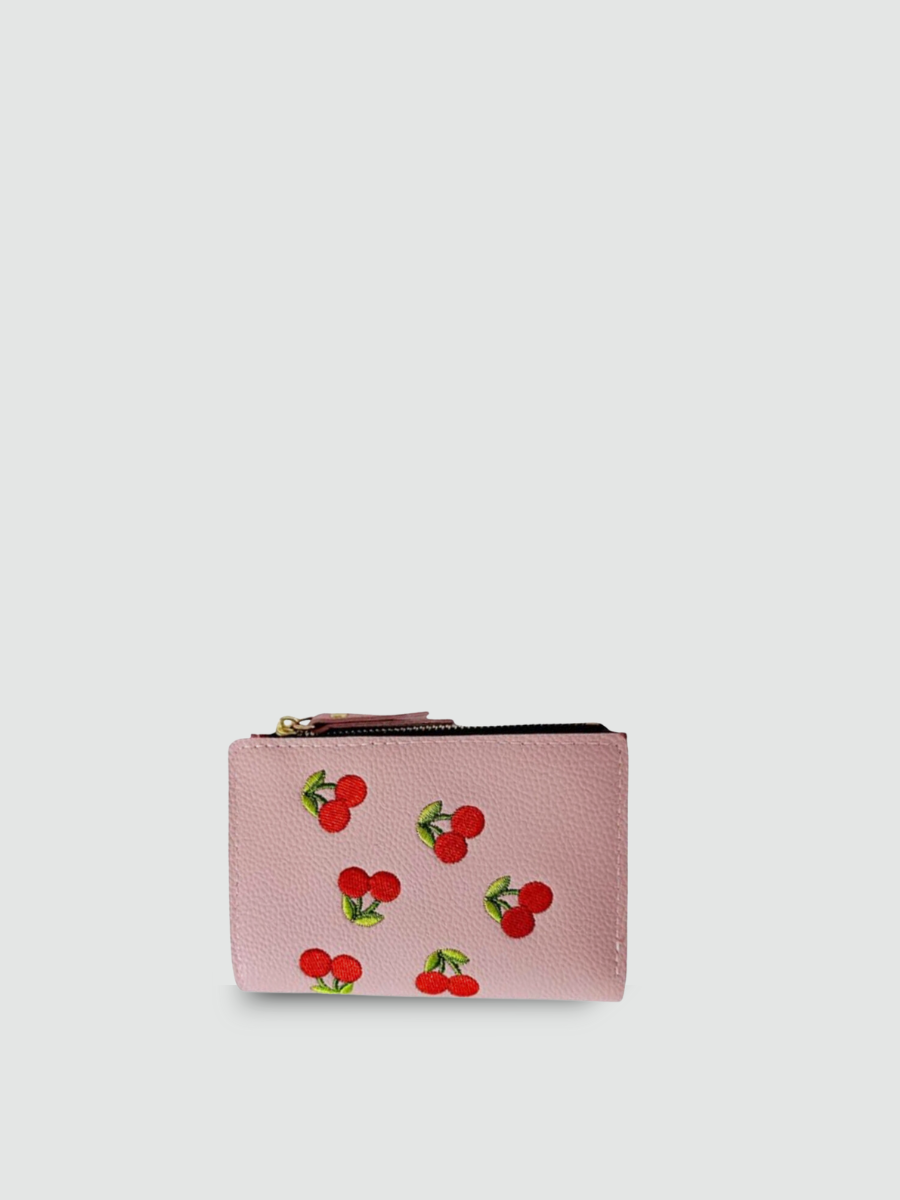 Carteira Pequena Rosa Garbo Cherry - Garboza