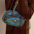 Bolsa de Ombro Pequena Azul Garbo Míria - Garboza