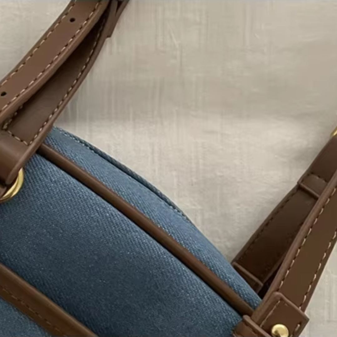 Bolsa de Ombro Pequena Azul Garbo Míria - Garboza