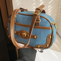 Bolsa de Ombro Pequena Azul Garbo Míria - Garboza