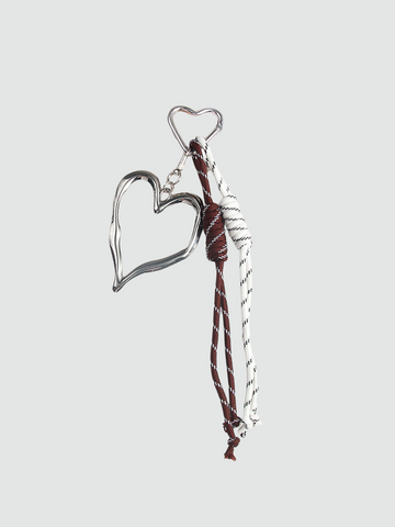 Bag Charm Navy Heart