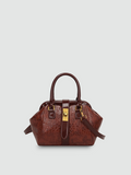 Bolsa de Mão Pequena Marrom Garbo Mila - Garboza