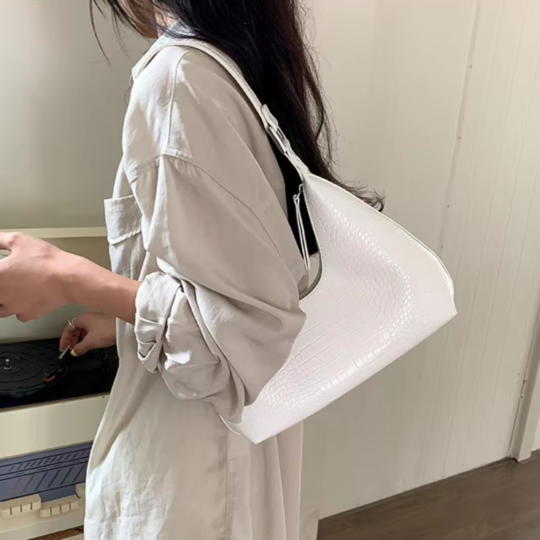 Bolsa de Ombro Média Marrom Garbo Kendra - Garboza