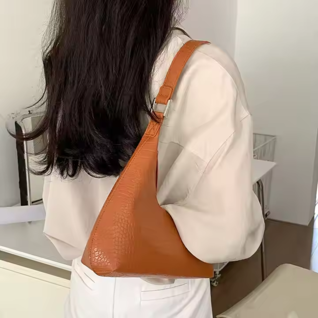 Bolsa de Ombro Média Marrom Garbo Kendra - Garboza