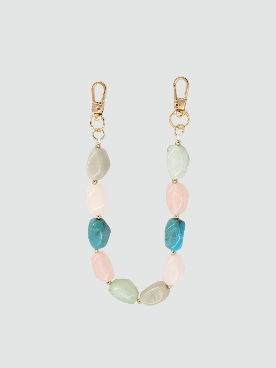 Corrente Bag Charm Pedraria Colorida