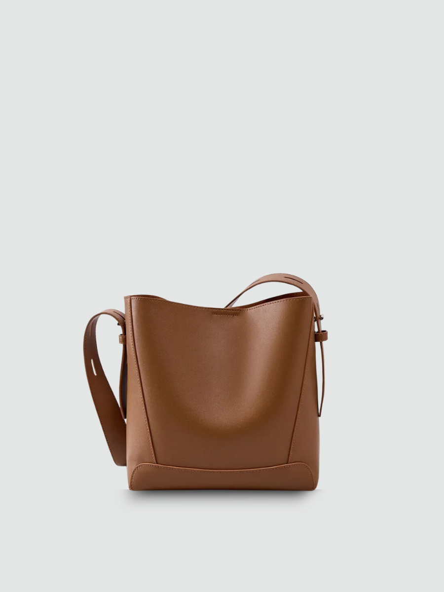 Bolsa De Ombro Média Marrom Garbo Amabel - Garboza