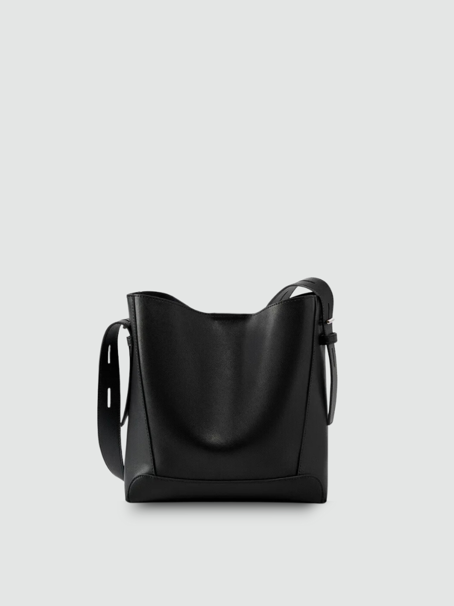 Bolsa De Ombro Média Preta Garbo Amabel - Garboza