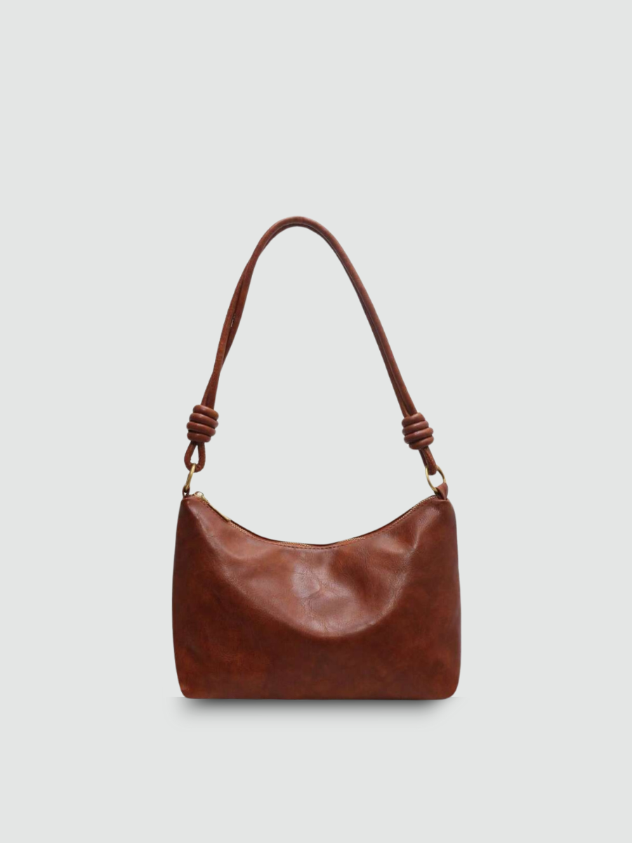 Bolsa de Ombro Média Marrom Garbo Antonella - Garboza