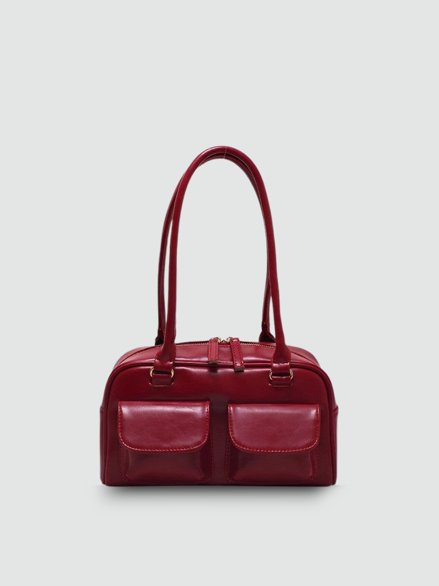 Bolsa de Ombro Média Vinho Garbo Dara - Garboza