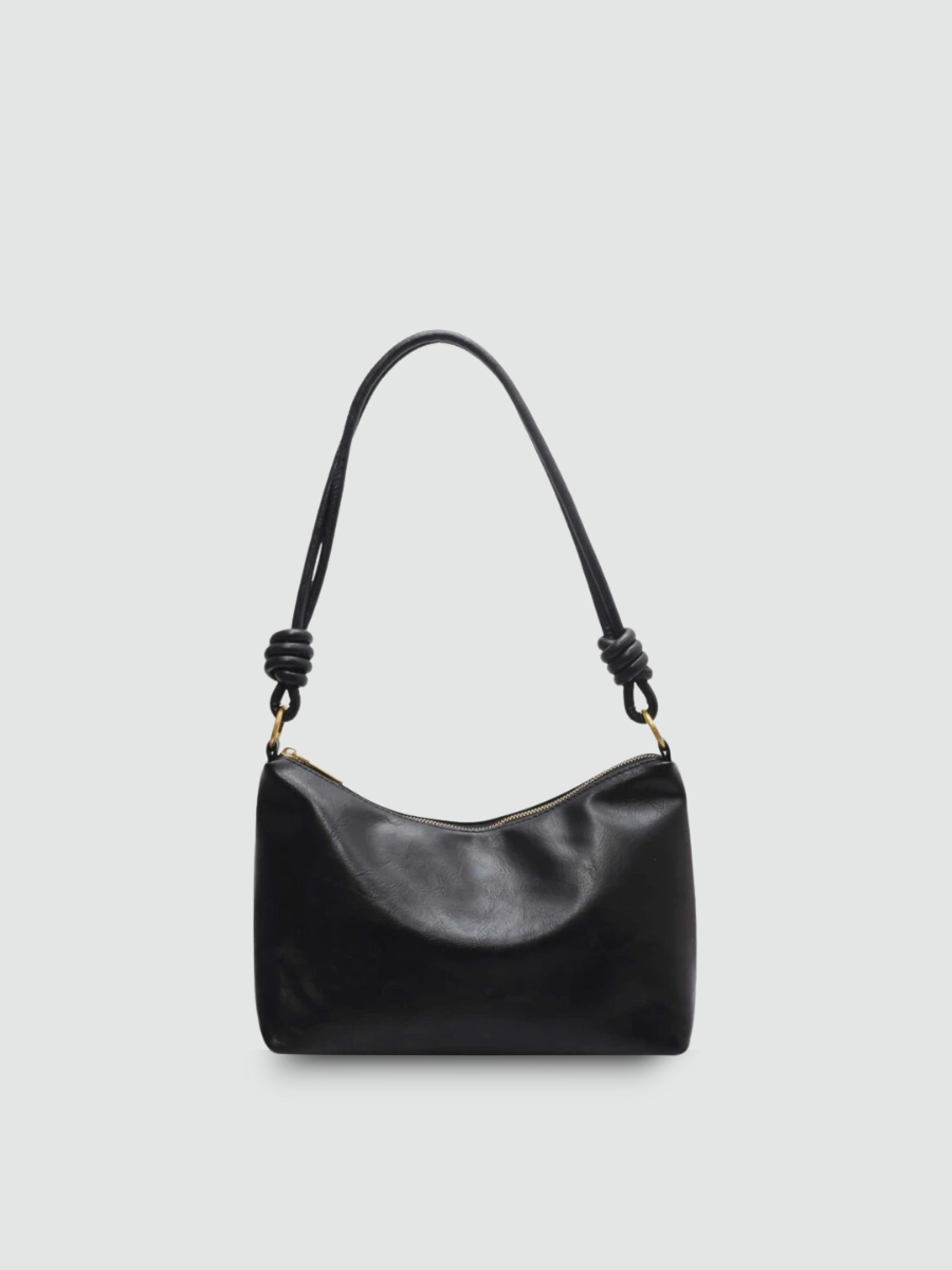 Bolsa de Ombro Média Preta Garbo Antonella - Garboza