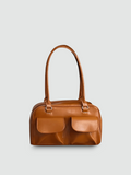Bolsa de Ombro Média Marrom Garbo Dara - Garboza