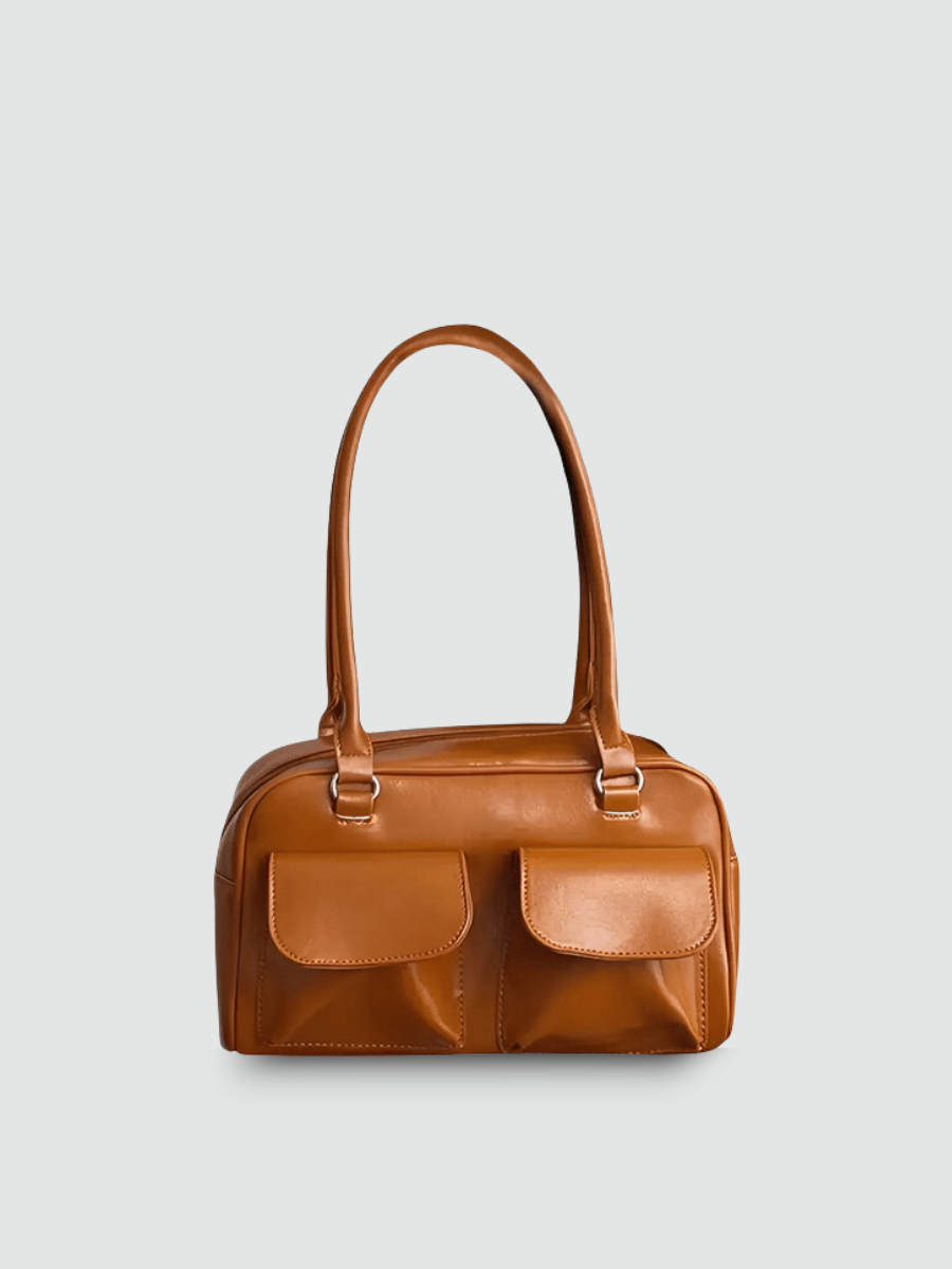 Bolsa de Ombro Média Marrom Garbo Dara - Garboza