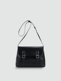 Bolsa De Ombro Média Preta Garbo Greta - Garboza