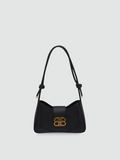 Bolsa de Ombro Média Preta Garbo Ivy - Garboza