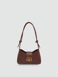Bolsa de Ombro Média Marrom Garbo Ivy - Garboza
