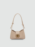Bolsa de Ombro Média Bege Garbo Ivy - Garboza