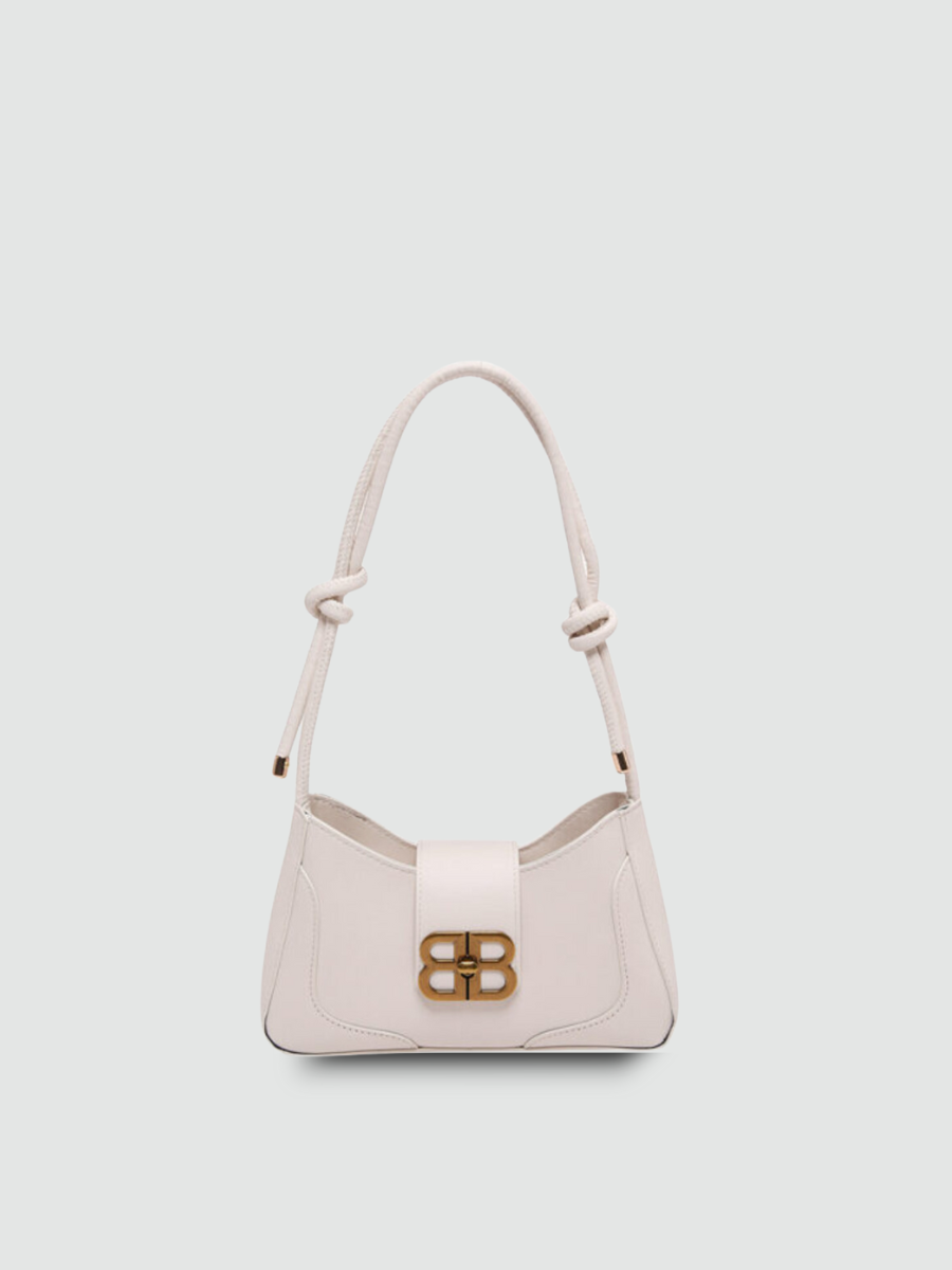 Bolsa de Ombro Média Branca Garbo Ivy - Garboza