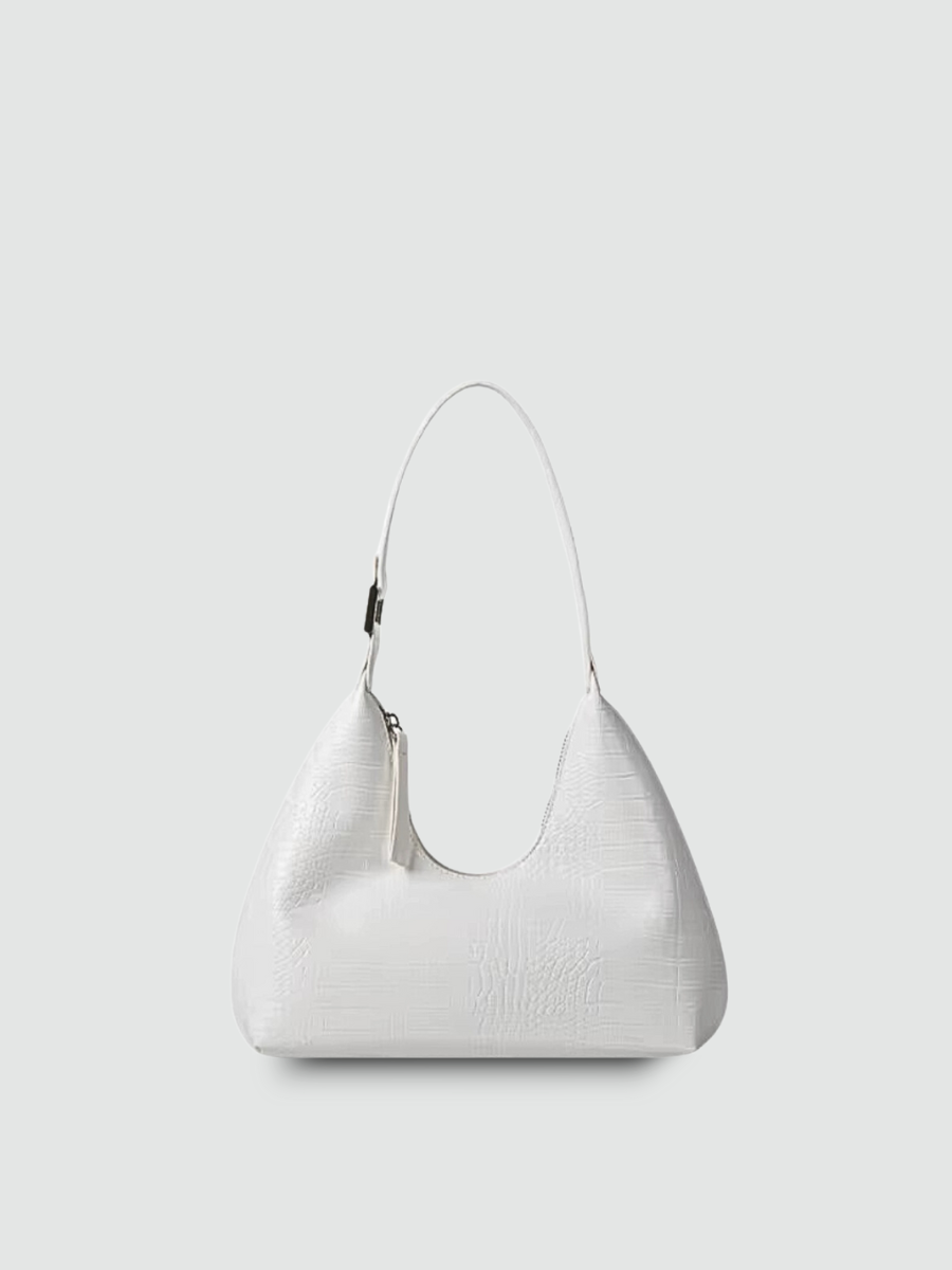 Bolsa de Ombro Média Branca Garbo Kendra - Garboza