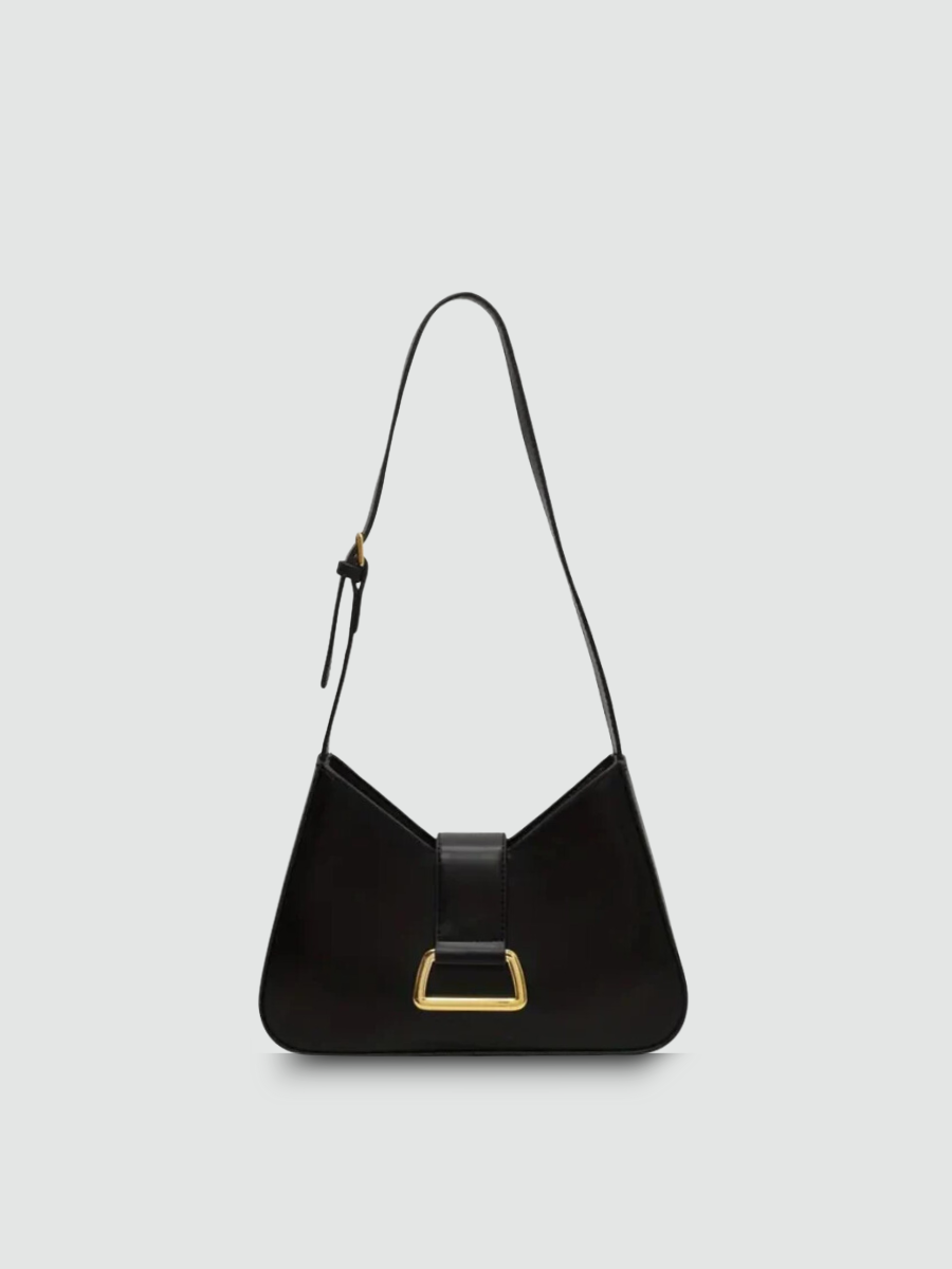Bolsa de Ombro Média Preta Garbo Michelle - Garboza