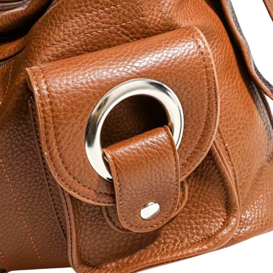 Bolsa Hobo Grande Marrom Garbo Adele - Garboza