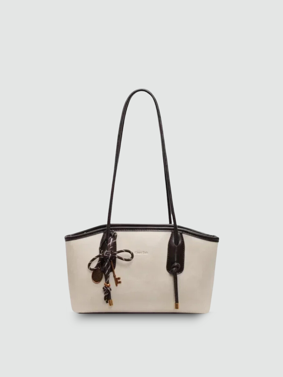 Bolsa de Ombro Média Branca Garbo Yasmine - Garboza