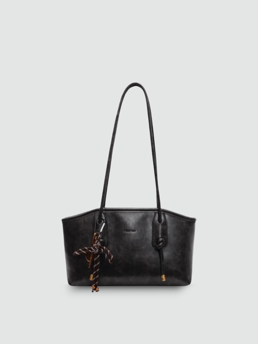 Bolsa de Ombro Média Preta Garbo Yasmine - Garboza