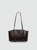 Bolsa de Ombro Média Marrom Garbo Yasmine - Garboza