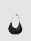 Bolsa De Ombro Pequena Preta Garbo Bruna - Garboza