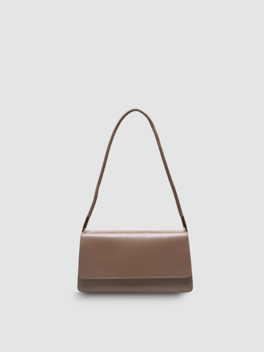 Bolsa Baguete Preta Garbo Adriana Bege - Garboza