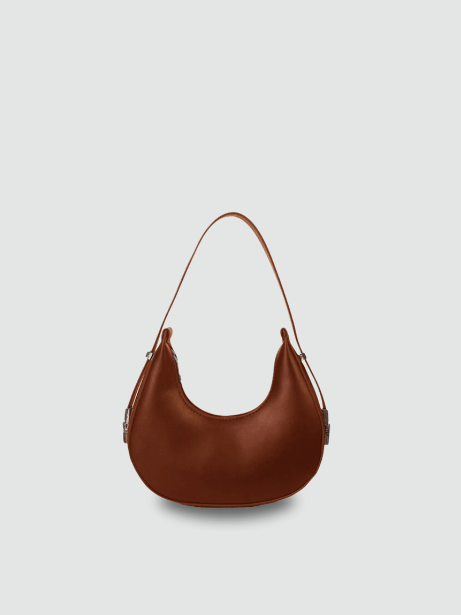 Bolsa De Ombro Pequena Marrom Garbo Bruna - Garboza