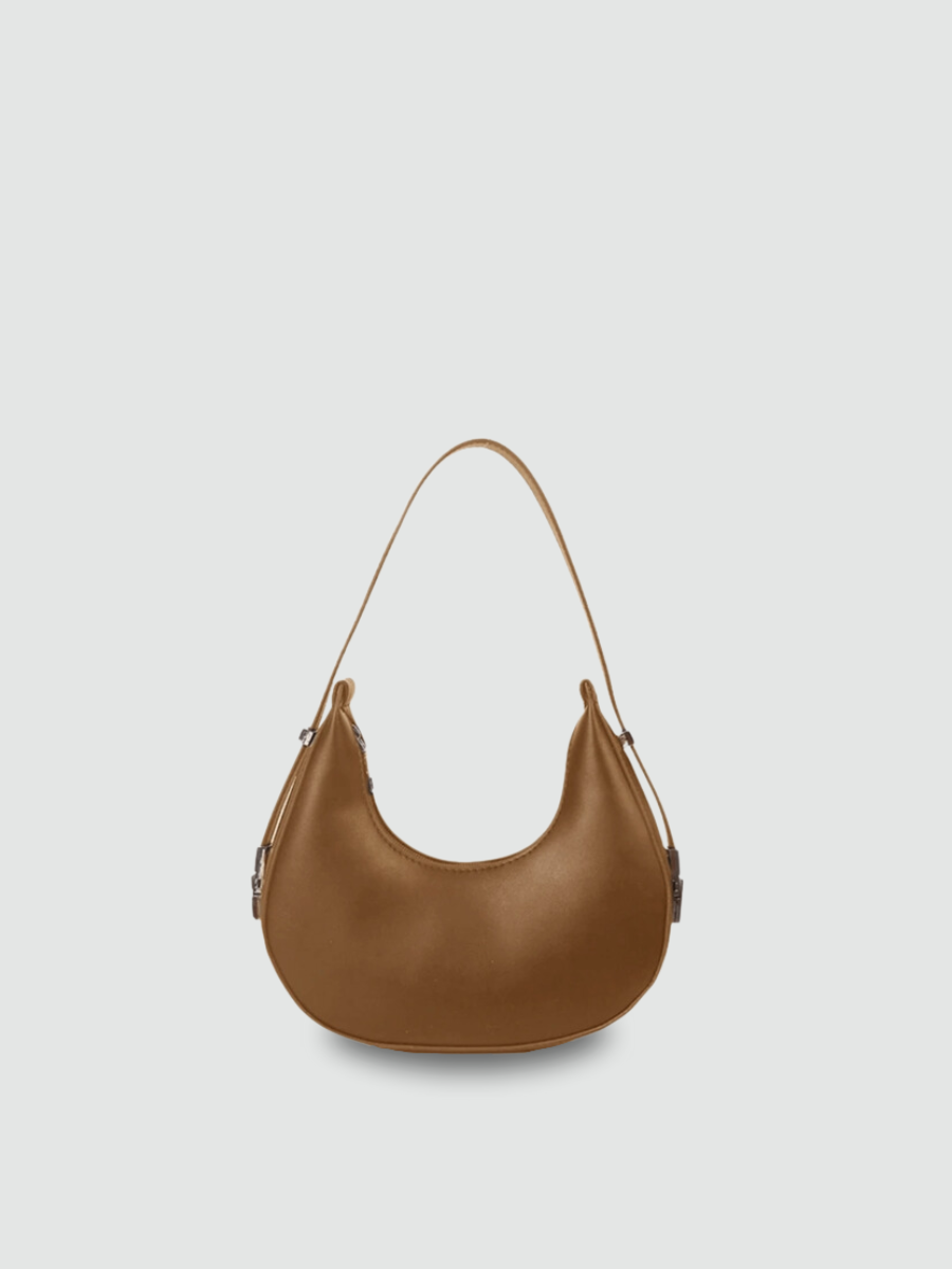 Bolsa De Ombro Pequena Marrom Garbo Bruna - Garboza