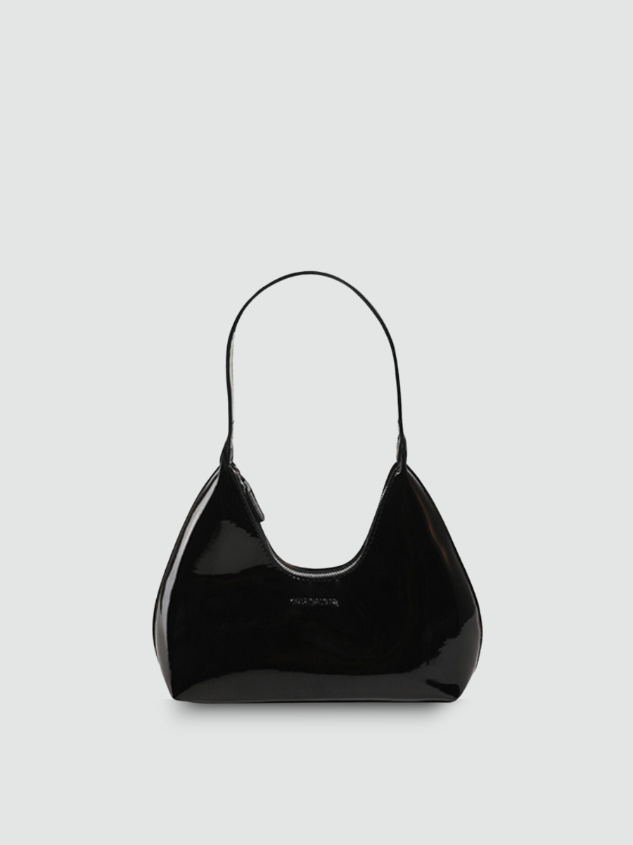 Bolsa De Ombro Pequena Preta Garbo Carolina - Garboza