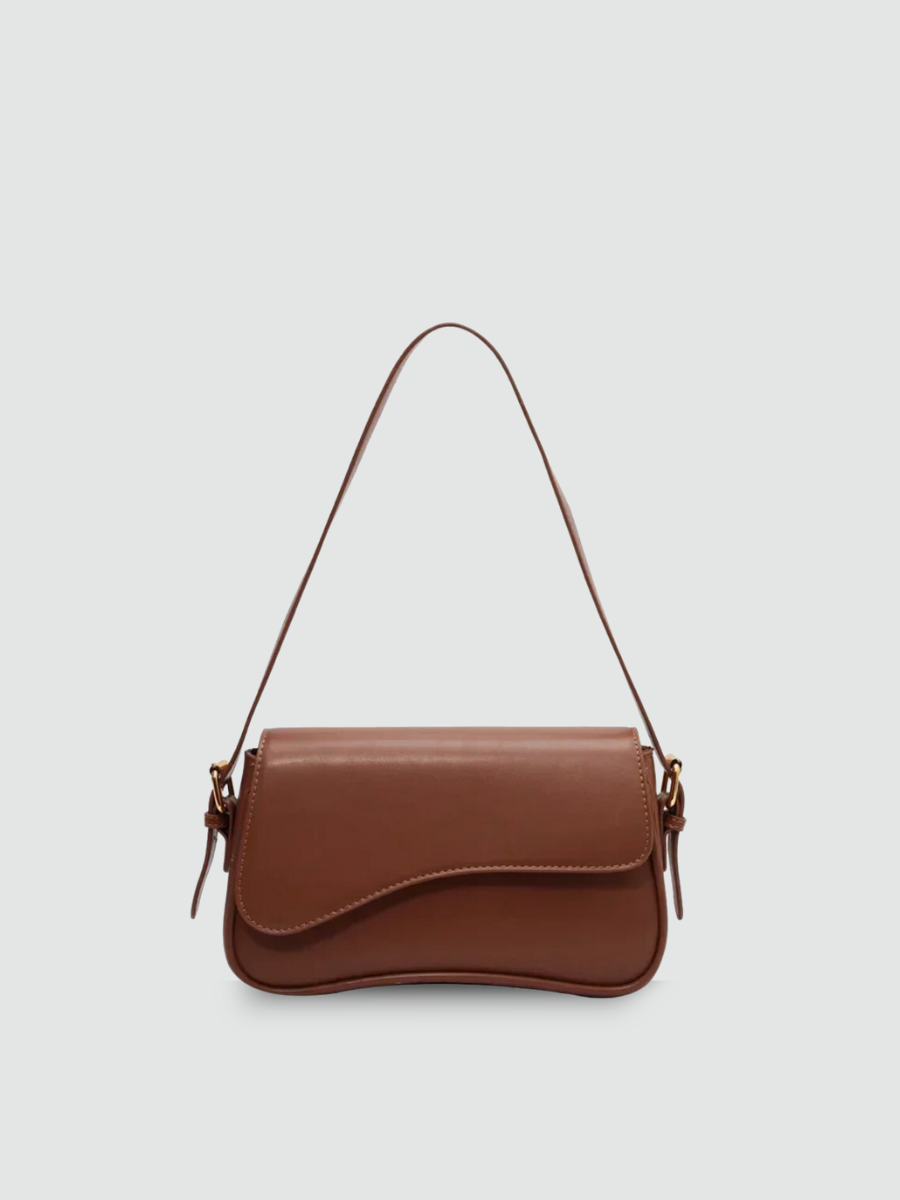 Bolsa De Ombro Pequena Marrom Garbo Chiara - Garboza